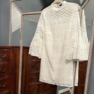 Trina Turk White Lace Mini Dress
